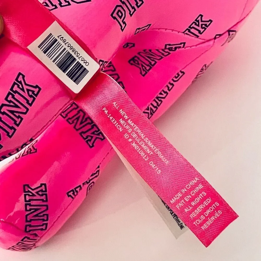 NWT Vintage RARE! Victoria's Secret PINK Jumbo Huge Giant 14” Pink Signature DOG